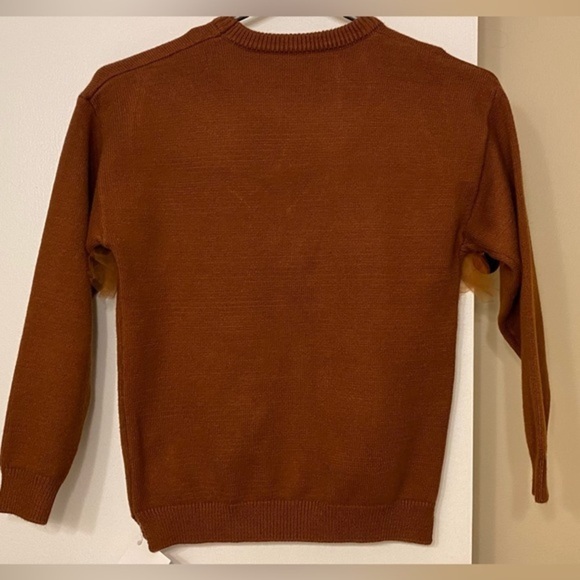 NWT ModerneChild Shoppe Brown Sweater Fringe Ruffle 7Y - Picture 2 of 5